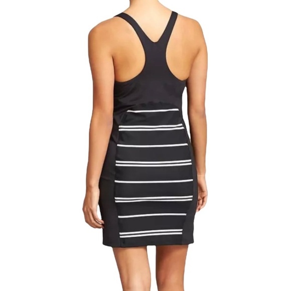 Athleta Caspian Blue Color Block Striped Racerback Swim Dress - Picture 7 of 8